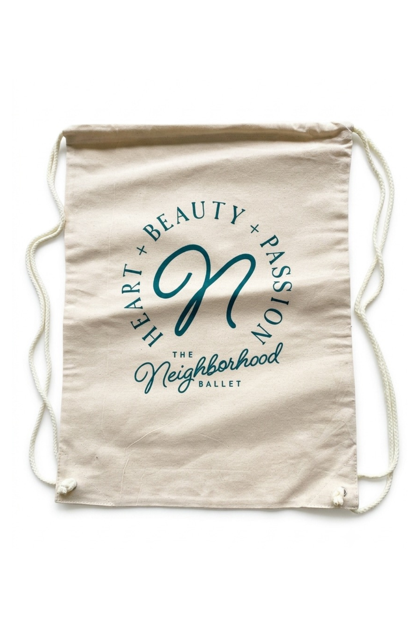 Heart + Beauty + Passion Drawstring Backpack