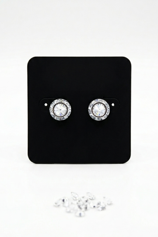 Button Earrings for Performance
