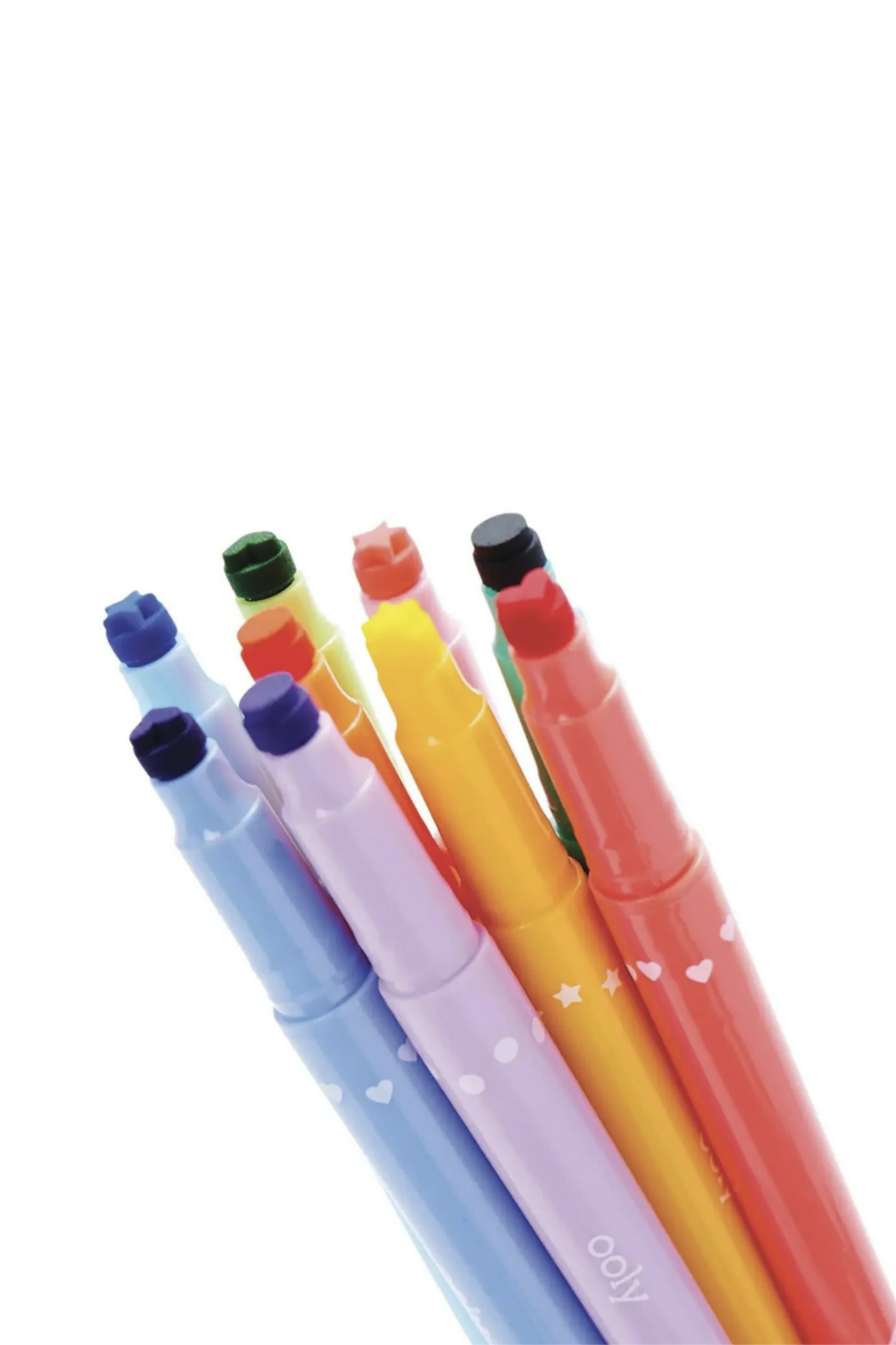 Confetti Stamp Double-Ended Markers (Set of 9)