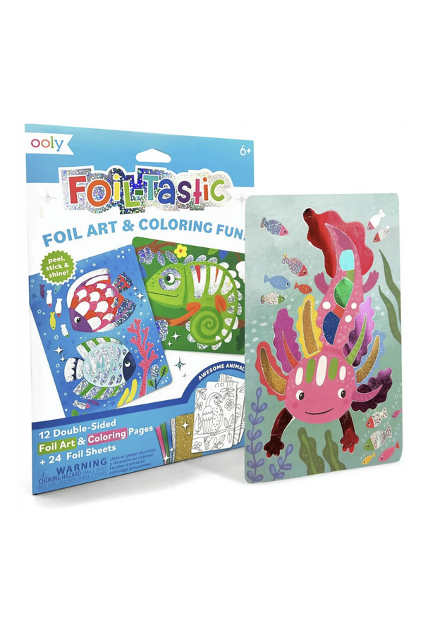 Animal Foil Art & Coloring Kit