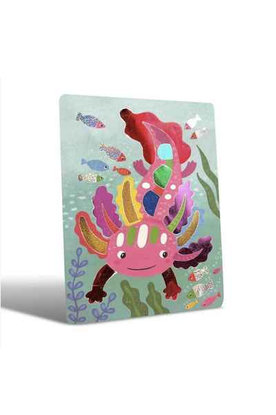 Animal Foil Art & Coloring Kit