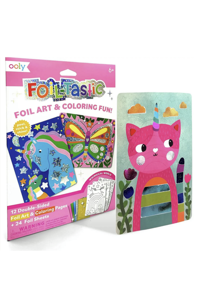 Animal Foil Art & Coloring Kit