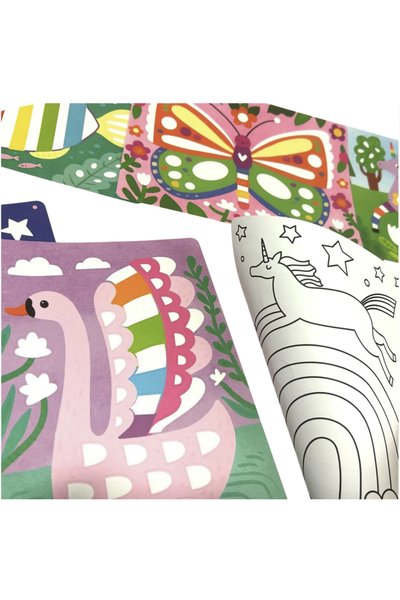 Animal Foil Art & Coloring Kit