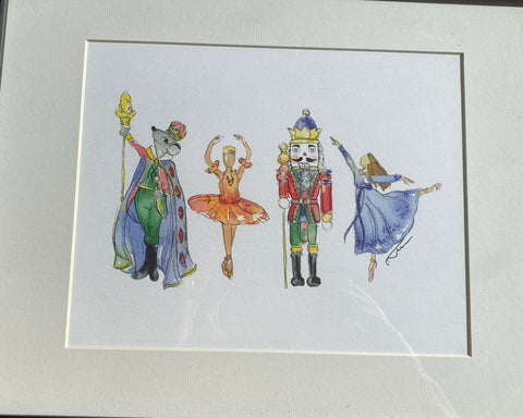 Framed Amanda Klein Art- Nutcracker