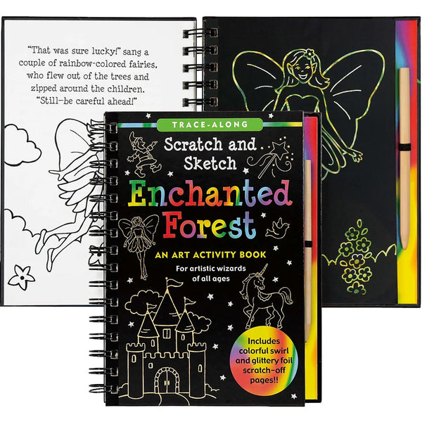 Book- Enchanted Forest Scratch & Sketch