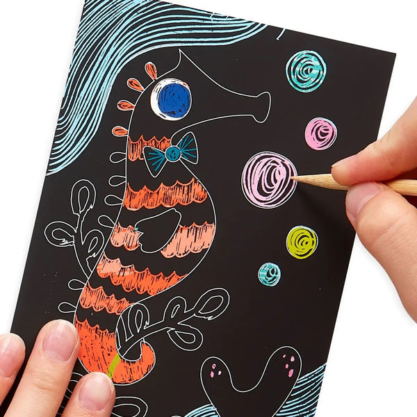 Scratch & Scribble: Mini Kit - Friendly Fish (7 Pc Set)