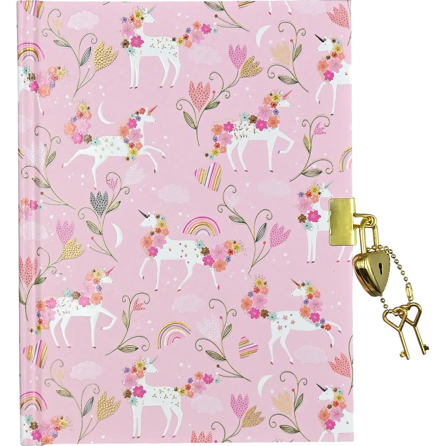 Book- Unicorn Blooms Locking Journal