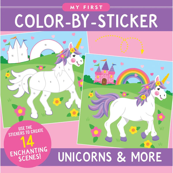 Book- Unicorns & More First Color By Sticker Book