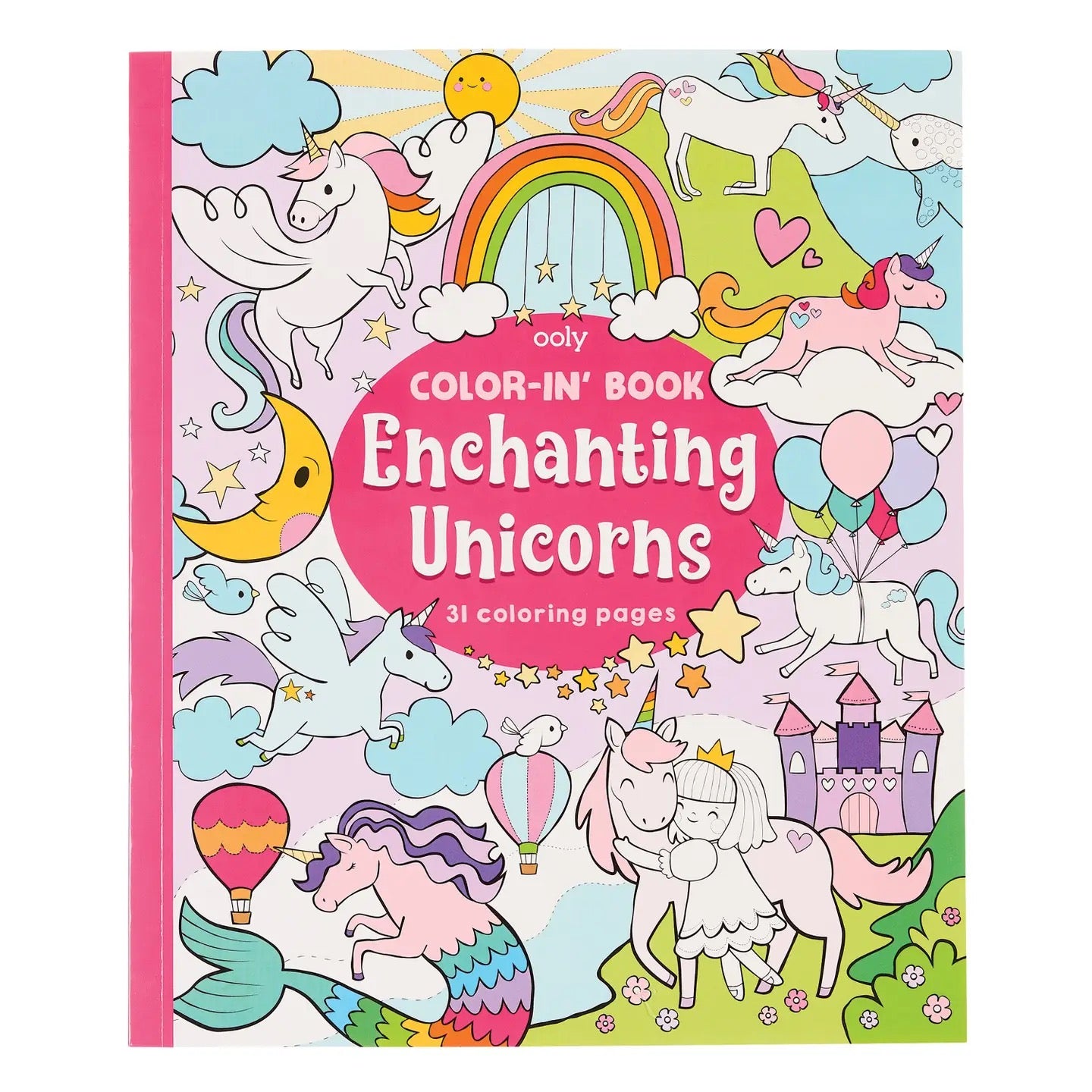 OOLY- Color-in' Book - Enchanting Unicorns - 31 Pages