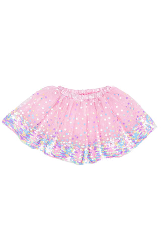 Pink Sequins Skirt