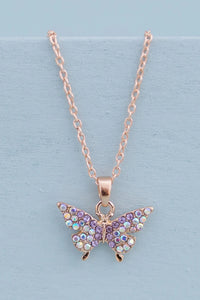 Butterfly Gem Necklace