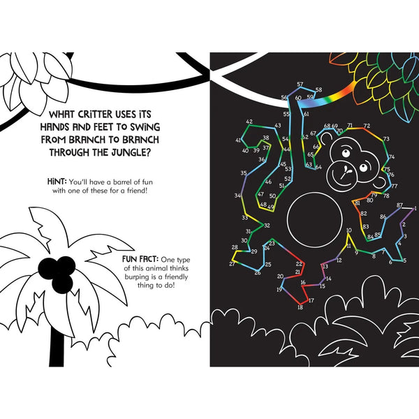 Book- Dot-To-Dot Animals Scratch & Sketch