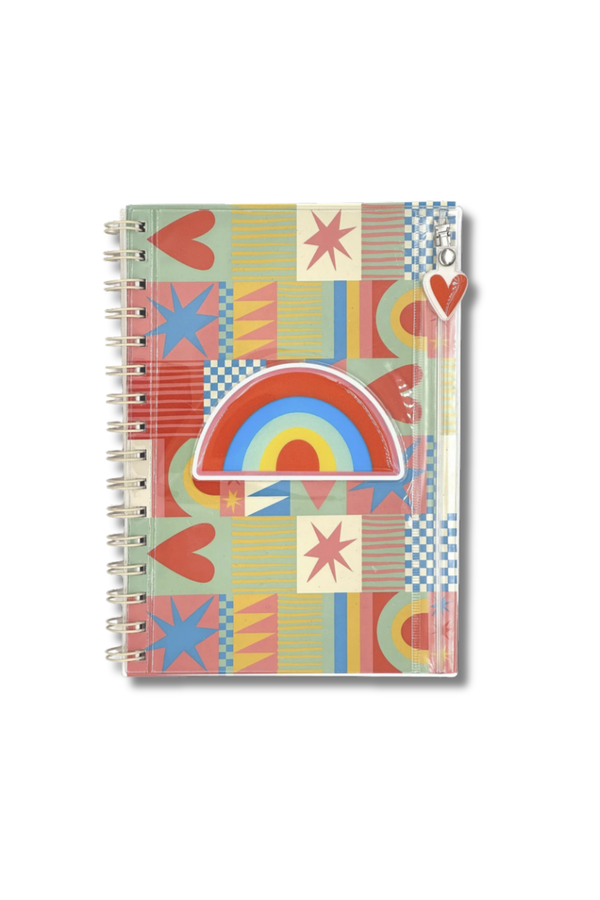 Rainbow Love Journal with Pencil Pouch