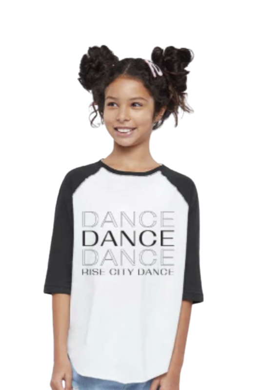 Rise City Dance Baseball T- shirt (Youth Sizes)