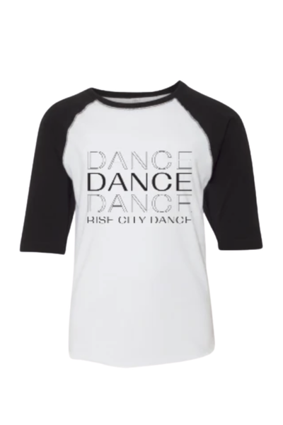 Rise City Dance Baseball T- shirt (Youth Sizes)