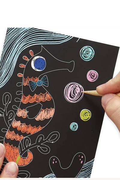 Scratch & Scribble Mini Scratch Art Kit – Friendly Fish
