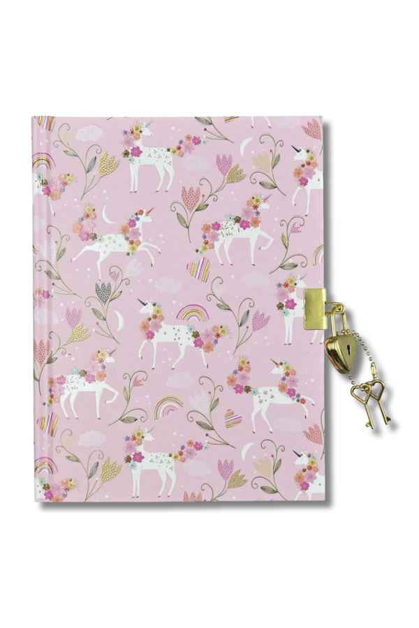 Unicorn Blooms Locking Journal