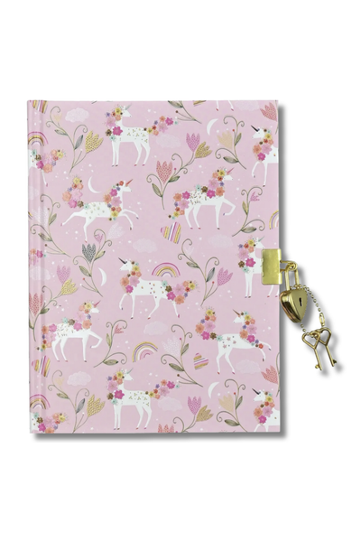 Unicorn Blooms Locking Journal