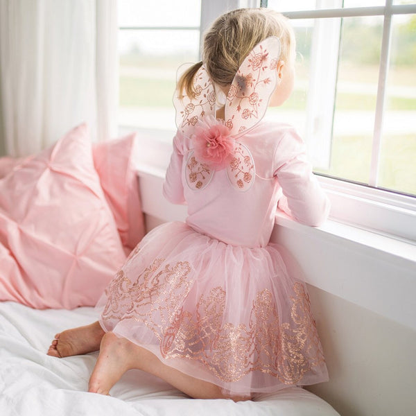 Rose Gold Tutu & Wing Set